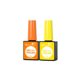 1/2Pcs Orange And Yellow Gel Nail Polish UV LED Soak Off Gel Nail Polish For Nail Art DIY Salon Home Holiday Gift For Women
