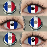 1 Pair Colored Contact Lenses Cosplay Colorful Contact Blue Eyes Contact Anime Red Lenses Halloween white Lenses