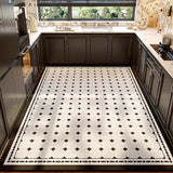 Simple Light Luxury Kitchen Carpet PVC Leather Anti-slip Floor Mat Home Decor Oil-resistant Waterproof Rugs Washable Rug