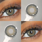 1 Pair Colored Contact Lenses with Prescription Lenses Beauty Pupils Green Contacts Circle Lens Natural Korean lenses
