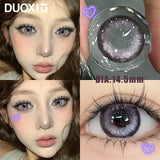 1Pair Soft Contact Lenses Pink Lenses Purple Eye Diameter 14.5mm sclera pupils Grey Lens Myopia Degree Beautiful Pupil