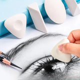 5pcs Creative Highlight Art Supplies Pencil Eraser Sketching Clean Without Leaving Marks Eraser Student Painting Sketching Art S