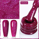 10ml Gold Glitter Gel Nail Polish Crystal Semi Permanent Soak Off UV Gel Varnish Nail Art Manicure Base Top Coat