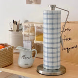 Nordic Kitchen Napkin Rack Stainless Steel Paper Holder Shelf Tissue Support Stand Organizer Aesthetic Home Decor Accessories