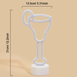 Chi-buy LED Neon Table wine glass USB Powered Neon Signs Night Light 3D Wall Art Bedroom Living Room Decor Lamp Signs