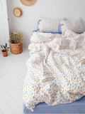 Pure Cotton Fledding Set Small Flowers Four-Piece Cotton Bed eet Dormi Tee-Piece Bedding Set Warmth Retention
