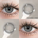 1 pair Colorcon Contact Lenses for Eyes Black Lenses Beautiful Cosmetic Pupil Blue Lenses Big Eyes Contacts Lens Yearly