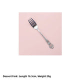 Retro Ins Luxury Relief Stainless Steel Fork And Knife Set Golden And Silver Home Dining Utensils Steak Knife And Fork Set