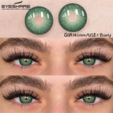 New Natural Color Contact Lenses 2pcs Blue Eyes Lenses Gray Eye Contact Brown Colored Eye Lens Green Beauty Makeup Lens