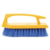 Commercial Products Iron Handle Scrub Brush 6-inches Polypropylene Fill Cobalt Bristles For Hard Scrubbing on