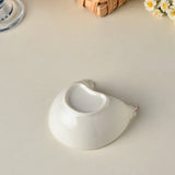 Chicken-shaped Sauce Plate Cute Ceramic Soy Sauce Disc Household Kitchen Mini Bowl Hot Pot Seasoning Plate Dumpling Vinegar Disc