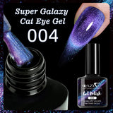 Purple Cat Eye Gel Polish Bright Magnetic Nail Gel Soak Off UV LED Semi Permanent Varnish Nail Art DIY Popular Color