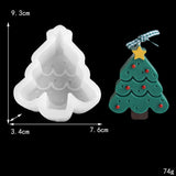 Christmas Tree Silicone Candle Mold DIY Gingerbread Man Elk Soap Resin Crystal Making Chocolate Mold Party Decor Holiday Gifts