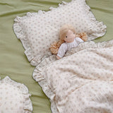 INS Ruffle Edge Gauze 100% Cotton Princess Pillow Case 30X50 48X74cm Breathable Pillowcase Decorative for Home Bedding Bedroom
