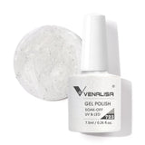 Nail Gel Polish 7.5ml HEMA/TPO FREE Red Sparkle Sequin Gel Nails Beautiful Semi Permanent Soak Off UV LED Gel Polish