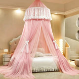1PC Mosquito Net Top Hook Encrypted Mesh Lace Patchwork Hanging Net Canopy Quick Installation Anti-mosquito Bed Cover Curtain