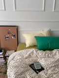Huace  Pure Cotton Soft Color Blo Simple Blogging Sle Four Piece Bedding Set Comfortable Breathable Cotton Bed Linens