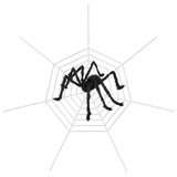 Halloween Decorations Spider Outdoor 49inch Halloween Spider with 126 inch Tarantula Mega Spider Web Hairy Poseable Scary Spider Outdoor Yard Creepy Decor Spider Stretch Cobweb