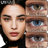 Atmosphere Essential Natural Color Contact Lenses - Bionic Pupil Design, Premium Texture, Versatile Brown/Blue/Gray
