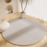 Living Room Carpet Simple Beige Round Bedroom Room Bedside Dirt-resistant Rug Home Coffee Table Cloakroom Plush Mats Alfombra