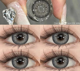 1pair Fashion Color Contact Lenses for Eyes Natural Brown Eyes Contacts Lenses Colorful Makeup Gray Eyes Lenses Yearly