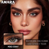 1 pair Colored Contact Lenses Natural Look Green Lenses Gray Contact color Lenses Beauty Pupil Eye Cosmetics Yearly Use