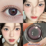 1 Pair Myopia Color Contact Lenses for Eyes with Prescription Makeup Eye Color Lenses Beauty Pupils Fashion Blue Lenses