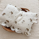 INS Ruffle Edge Gauze 100% Cotton Princess Pillow Case 30X50 48X74cm Breathable Pillowcase Decorative for Home Bedding Bedroom