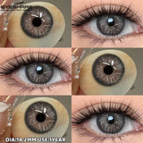 1pair/2pcs Blue Contact Lenses Color Contacts for Eyes Brown Eye Lenses Gray Lenses Yearly Cosmetic Makeup Eye Contacts