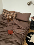 Fre Color Colion Pure Cotton Pleated Four-Piece Set Bedding Quilt Cover Pillowcase Bed eet id Pattern Chinese Sle