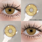 1 pair Colorcon Contact Lenses for Eyes Black Lenses Beautiful Cosmetic Pupil Blue Lenses Big Eyes Contacts Lens Yearly