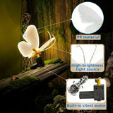 LED Dynamic Simulated Butterfly Decorative , Wings Can Vibrate, Night Wedding Party Hotel Garden Room Lawn Butterfly Decoration
