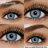 1pair Natural Color Contact Lenses for Eyes Blue Lenses Gray Pupils Lens Brown Lenses Yearly Cosmetic Green Contacts