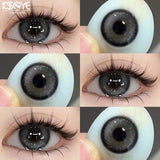1 Pair Hot Selling Colored Contact Lenses with Prescription Myopia Black Natural Lenses Soft Korean Lenses Free Shipping