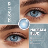 Brown Colored Contact Lenses With Prescription 14.5mm 6 Months Disposable Blue Soft Lens for Eye Makeup