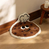 Cute Tufting Food Bathmat Funny Cookie Croissant Bathroom Mat Soft Rug Bedroom Carpet Floor Safety Pad Aesthetic Home Room Decor