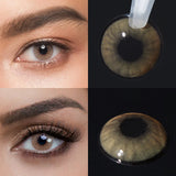 Natural Color Contact Lenses 14.2mm Small Pupil Half Year Disposable for Daily Cosmetics Makeup