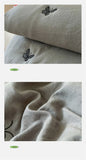 Embroidered Summer Quilt Washed Cotton Girl Home Comfortable Skin Friendly Soft Air-Conditioned Thin Quilted Queen Size Blankets