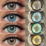1pair Blue Green Gray Brown Color Contact Lenses Newyork Circle Lens 14.5mm