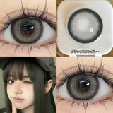 1 Pair New Natural Contact Lenses for Eyes Soft Brown Lenses Myopia Degree -0.00to-8.00 Beauty Pupil Makeup Free Shipping