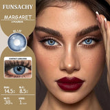 1 Pair Blue Color Contact Lenses for Eyes Natural Gray Contact Lenses Beautiful Pupils for Eyes Women Cosmetic Yearly