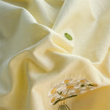 Korean Princess Style Double Layer Lace Flower Embroidery 100% Cotton Bedding Set Plaid Style Duvet Covers Bed Sheet Pillowcases