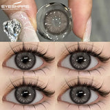 1 Pair Blue Colored Contact Lenses for Eyes Natural Brown Contact Lenses Fashion Lenses Brown Eye Lens Softlenses
