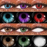 1 Pair Cosplay Contact Lenses for Eyes Cosplay Anime Lenses Multicolored Lenses Halloween Blue Eye Pupilentes 1 Year