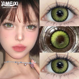 1 Pair New Product Korea Cosplay Contacts Lenses Fashion Purple Green and red Soft Color Contacts Fast Shiping