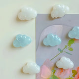 6pcs Cloud Refrigerator Magnets - Reusable, Colorful Cloud-Shaped Magnets for Fridge, Perfect for Christmas
