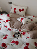 Ultra-Soft Warm Milk Velvet Bedding Set Cartoon Winter Faionable Tee-Piece Bedding Set Fine Texture Durable Active Printing