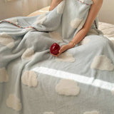Autumn Warm Blanket Office Sofa Nap Leisure Blanket Thickened Coral Velvet Shawl Air Conditioning Cover blanket