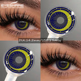 Color Contact Lenses for Halloween Vampire Cosplay Cosmetic Contact Lens Anime Lenses with Red Pupils for Parties Year