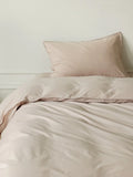 Waed Cotton Pure Color Bedding Set Four-Piece Tee-Piece Duvet Cover Single Bedding Set Breathable Comfortable All Seasons